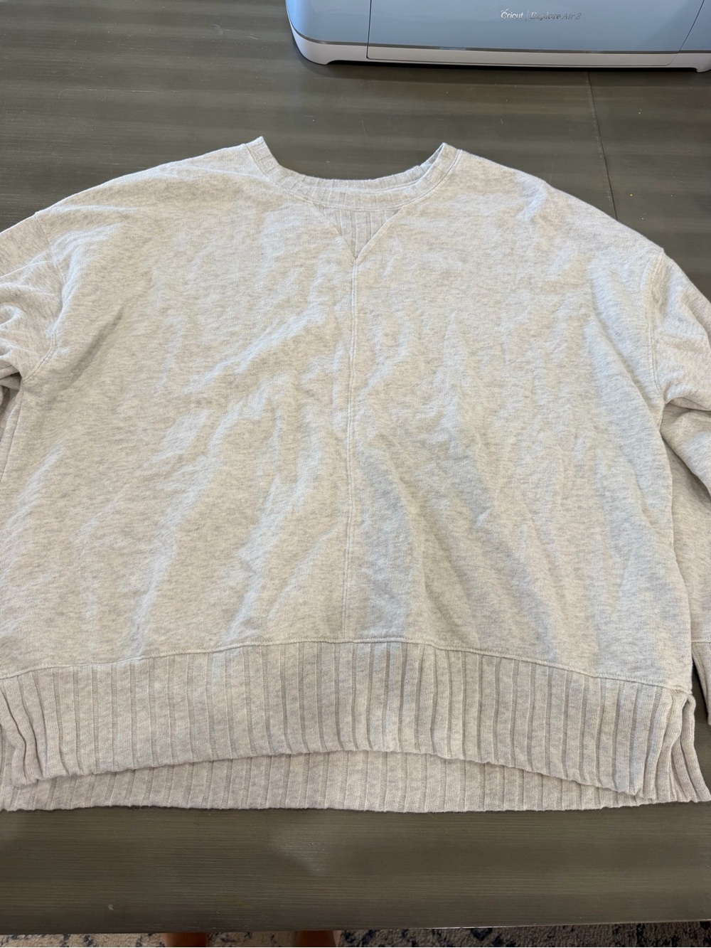 Women’s Crewneck Pullover Sweater - Light Heather Gray